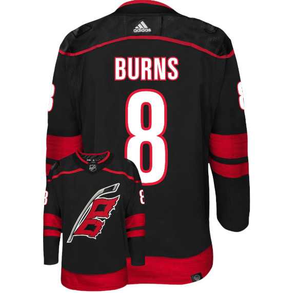 Men's Carolina Hurricanes #8 Brent Burns Black Stitched Jersey Dzhi
